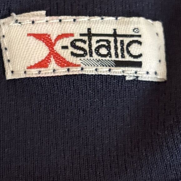 Pearl Izumi Vintage Navy Blue X-Static 1/4 Zip Long Sleeve Pullover Men's Large - Picture 10 of 14